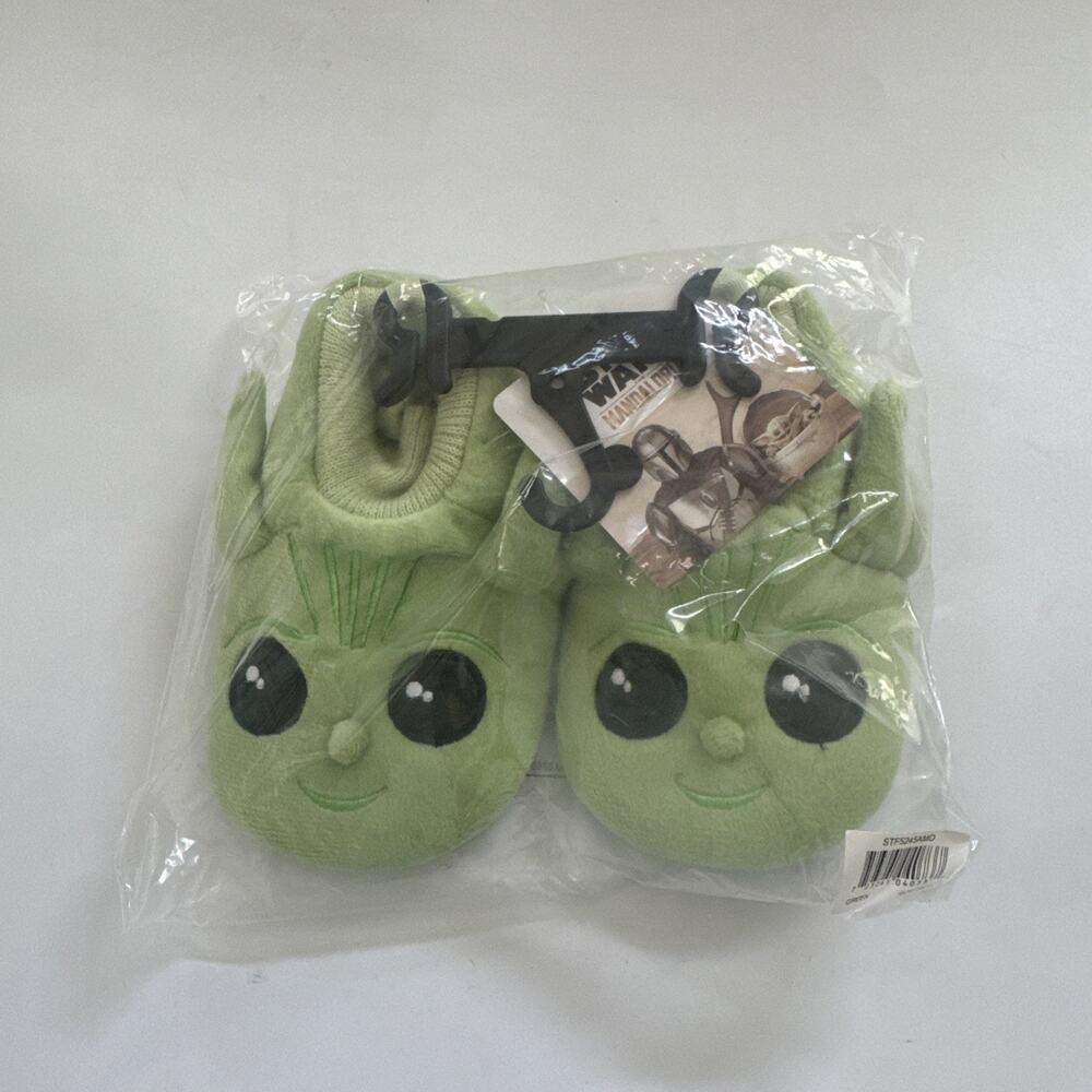 Disney Star Wars The Mandalorian Baby Yoda Grogu Slippers Kid Toddler Medium 7-8
